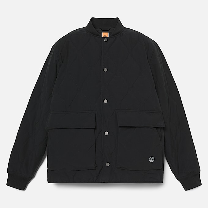 Quilted Jacket fr herr i svart TBL Svart ALT10