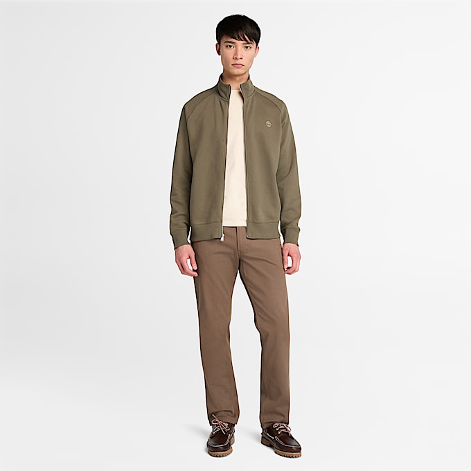 Exeter River Funnel Neck Sweatshirt for Men in Green