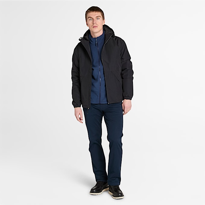 Polaire zippée pour homme en bleu foncé