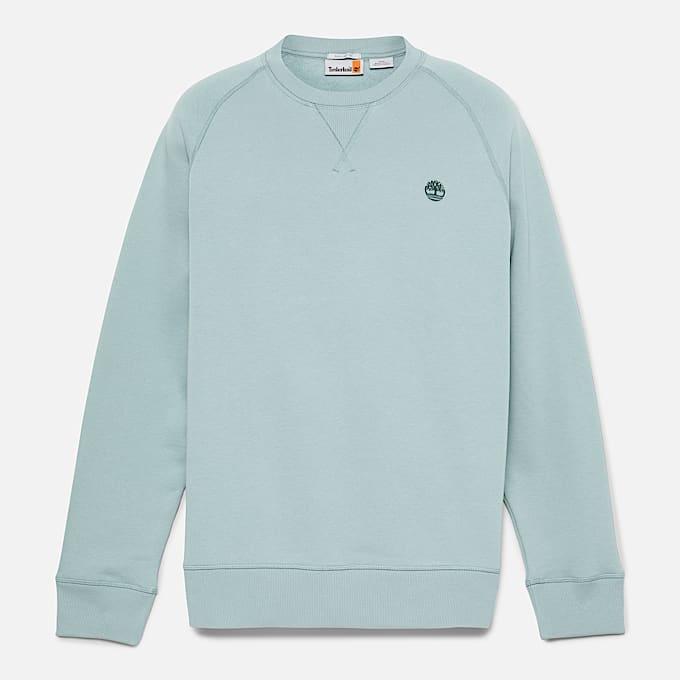 Exeter River Sweatshirt mit gebürsteter Rückseite und Rundhalsausschnitt für Herren in Grau
