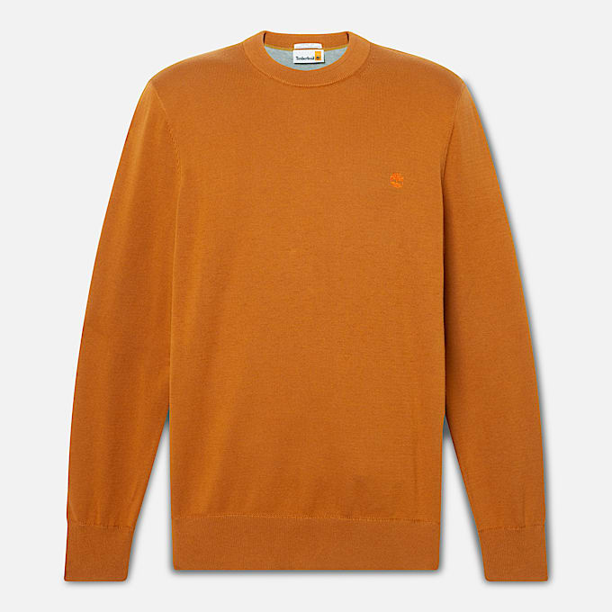 Pull en coton Williams River pour homme en marron