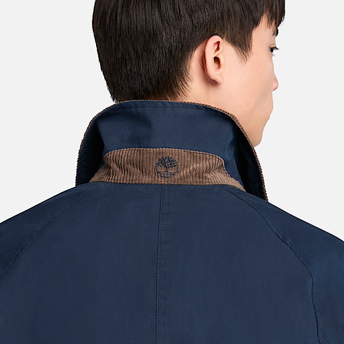 Wenham Waterdichte Barn Coat voor heren in donkerblauw