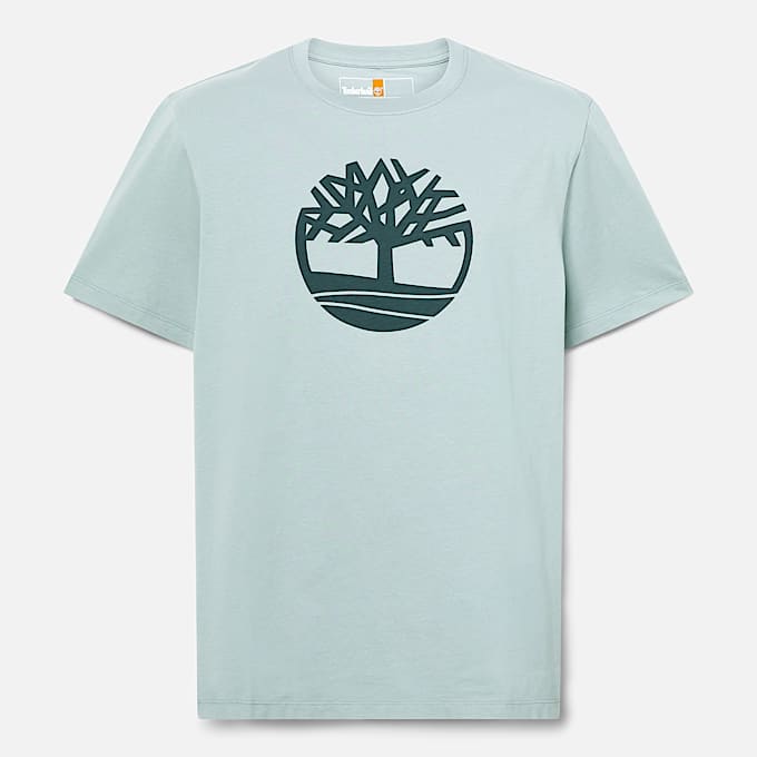 Kennebec River Kurzarm-T-Shirt mit Baumlogo für Herren in Grau
