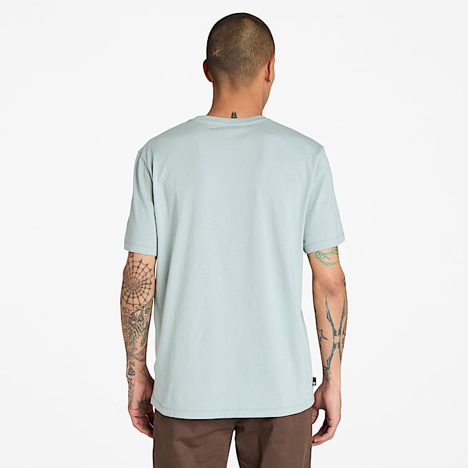 Kennebec River Kurzarm-T-Shirt mit Baumlogo für Herren in Grau