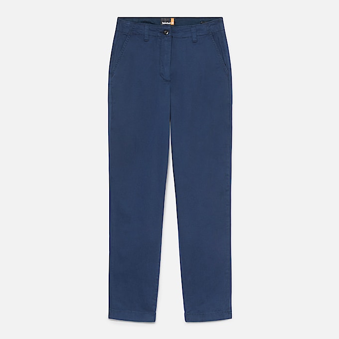Schmal geschnittene Chinohose fr Damen in Blau TBL Blau ALT10