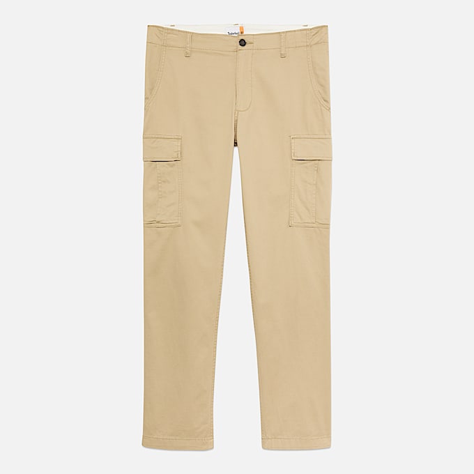 Timberland Brookline Twill Cargo Trouser fr herr i beige TBL Beige ALT10