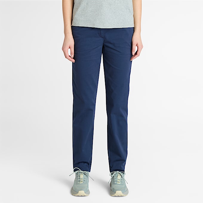 Schmal geschnittene Chinohose fr Damen in Blau TBL Blau HERO