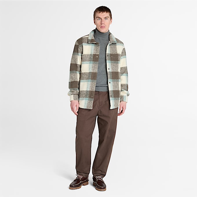 Williams River Turtle Neck Cotton Jumper fr herr i mrkgr TBL Gr ALT1