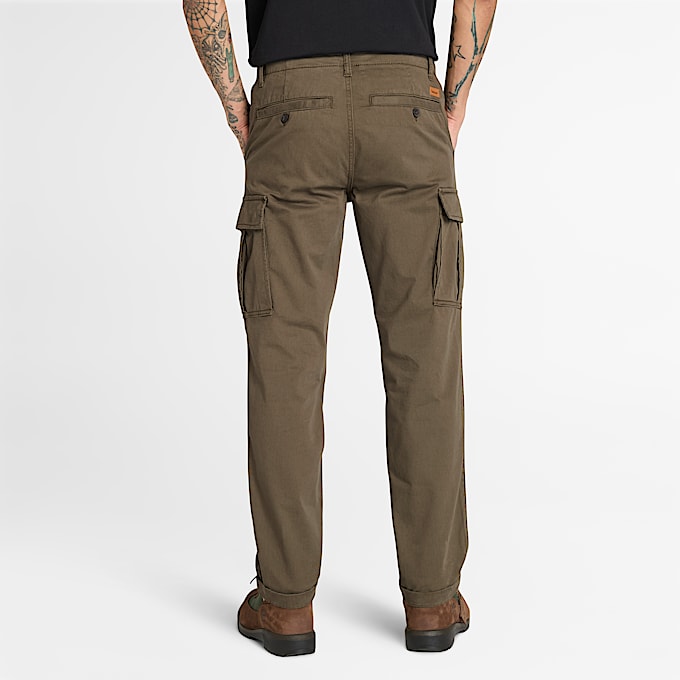 Timberland Brookline Twill Cargo Trouser fr herr i grn TBL Grn ALT9