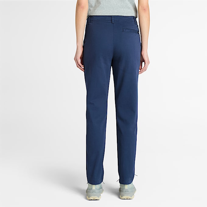 Schmal geschnittene Chinohose fr Damen in Blau TBL Blau ALT9