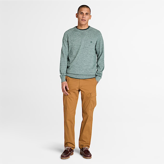 Timberland Brookline Twill Cargo Trouser fr herr i mrkgul TBL Gul ALT1