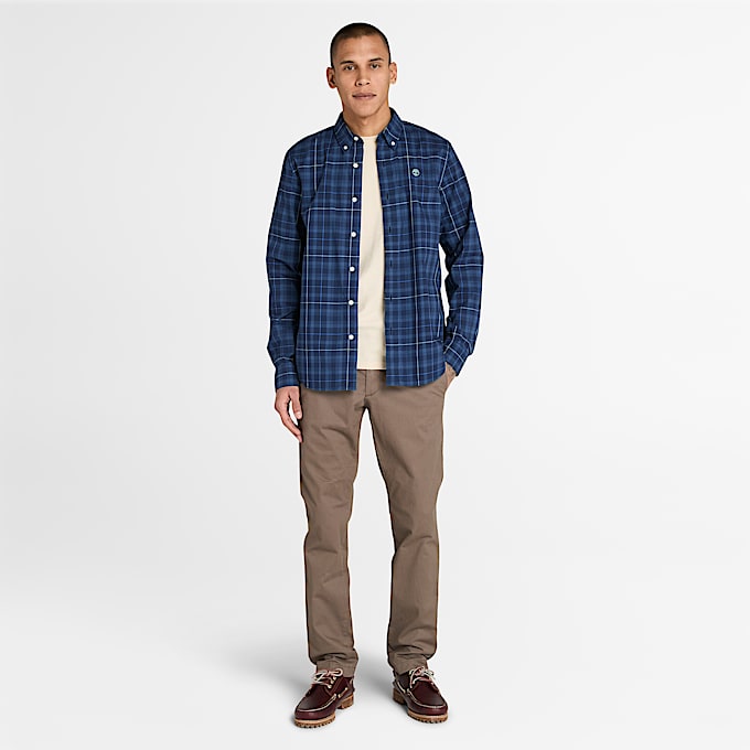 Claremont Twill Chino Slim Trouser fr herr i brun TBL Brun ALT1