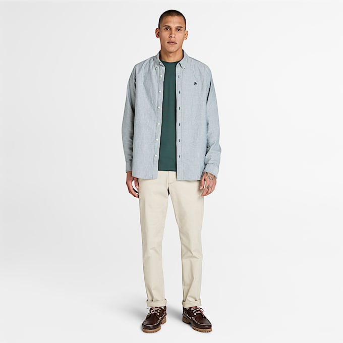 T-shirt à manches courtes Dunstan River pour homme en Vert Foncé
