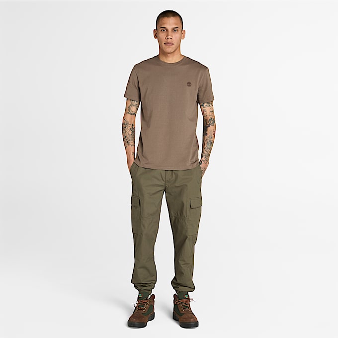 T-shirt à manches courtes Dunstan River pour homme en Marron