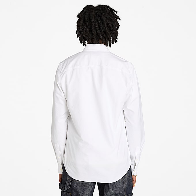 Chemise oxford pour homme en blanc