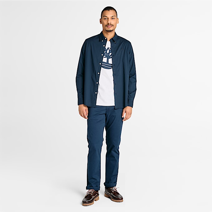 Kennebec River KurzarmTShirt mit Baumlogo fr Herren in Wei TBL Wei ALT1