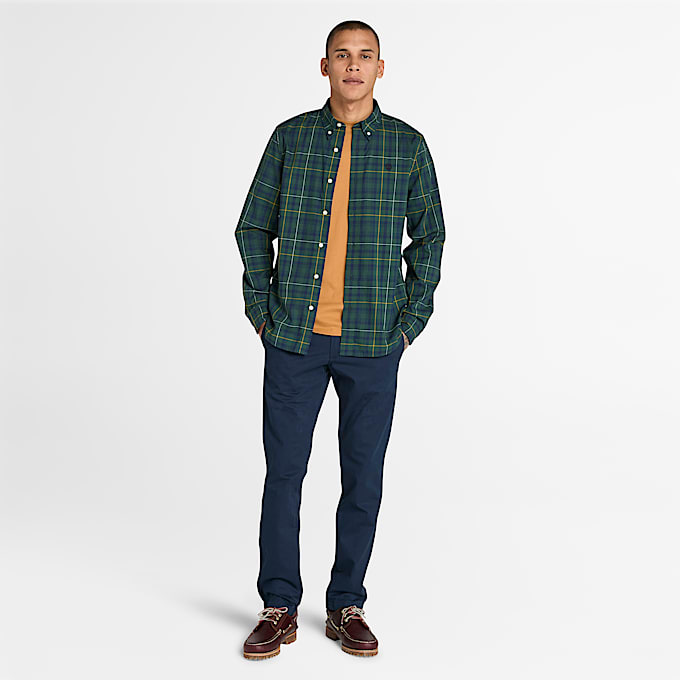 Claremont Chinohose aus Twill mit schmalem Bein fr Herren in Dunkelblau TBL Blau ALT1