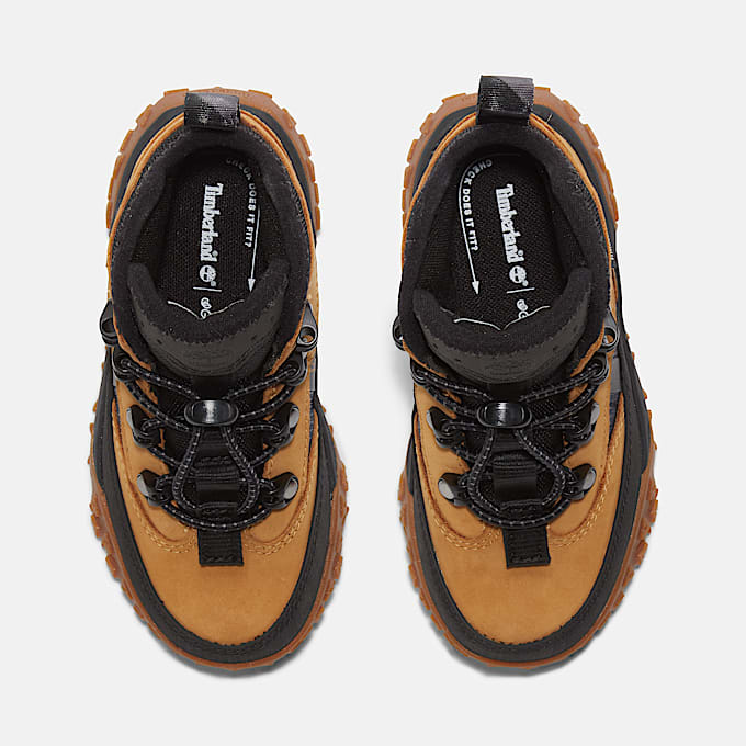 Halbhoher wasserdichter GreenStride Motion 6 Bungee Sneaker fr Kleinkinder in Gelb TBL Gelb ALT2