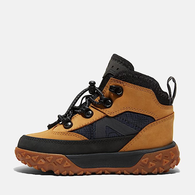 Halbhoher wasserdichter GreenStride Motion 6 Bungee Sneaker fr Kleinkinder in Gelb TBL Gelb ALT6
