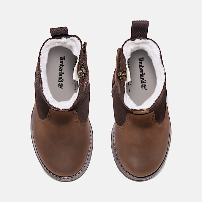 Courma Kid Warm-lined Boot for Toddler in Dark Brown