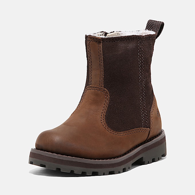 Courma Kid Warmlined Boot for Toddler in Dark Brown TBL Brown ALT8