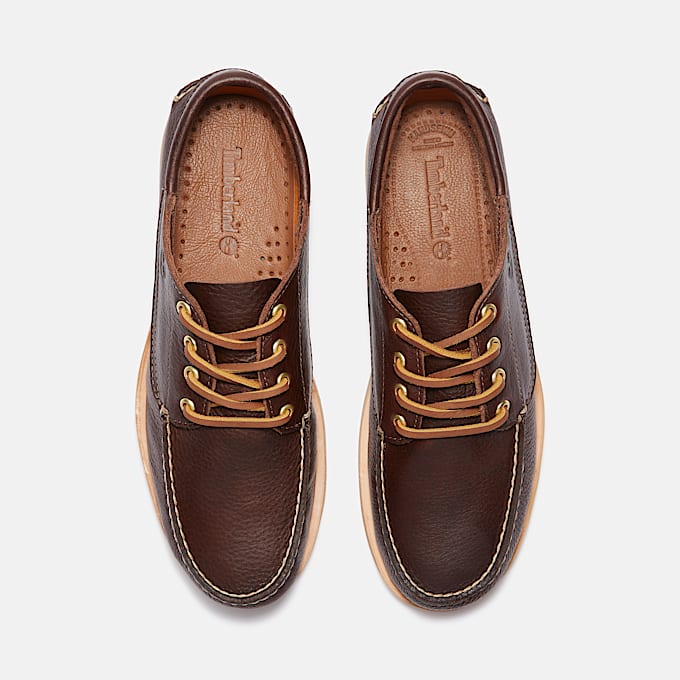 Handgefertigter Bootsschuh für Herren in Dunkelbraun