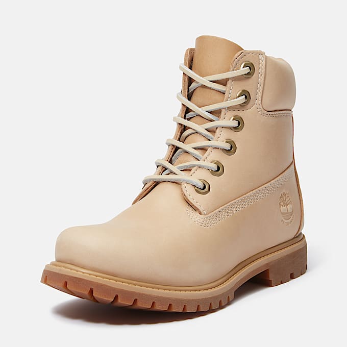 Timberland Premium 6Inch Waterproof Boot for Women in Beige TBL Beige ALT9