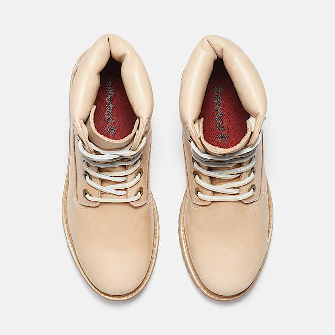 Timberland Premium 6Inch Waterproof Boot for Women in Beige TBL Beige ALT2