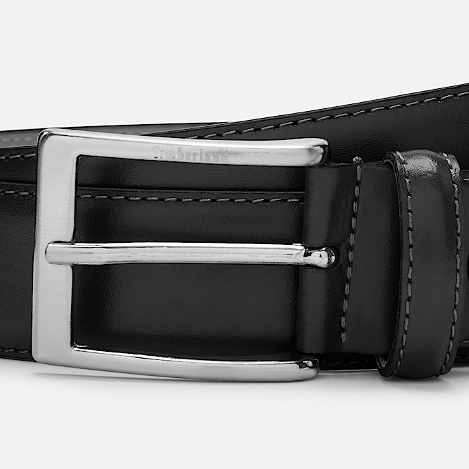Birch Point Ledergrtel fr Herren in Schwarz TBL Schwarz ALT2