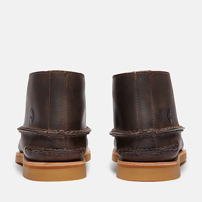 Bota de Vela Artesanal Mid para Homem em castanhoescuro TBL castanho ALT5