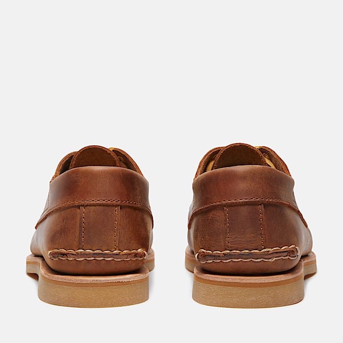 Handgefertigter Bootsschuh für Herren in Braun