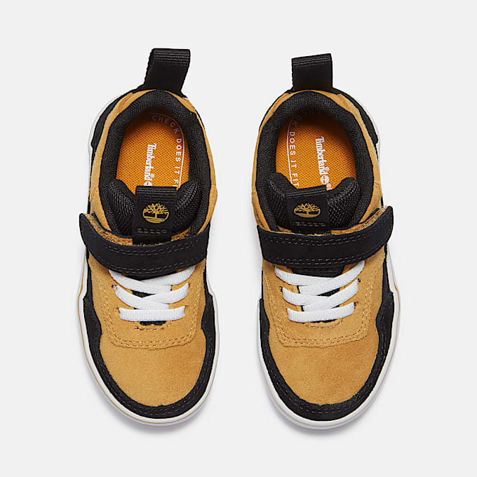 Stone Jump Sneaker mit Klettverschluss fr Kleinkinder in GelbBraun TBL Gelb ALT2