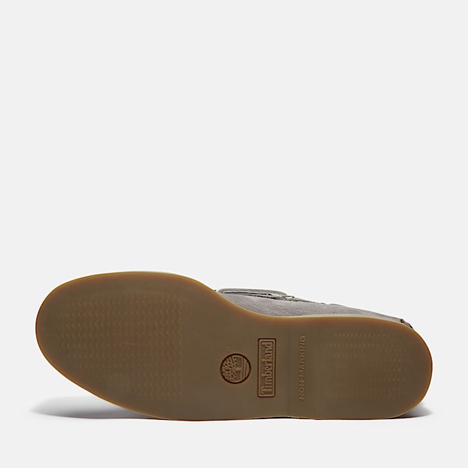 Chaussure bateau classique pour homme en gris