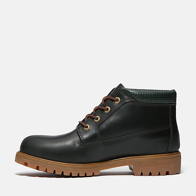 Timberland Premium Waterproof Chukka Boot fr herr i mrkgrn TBL Grn ALT6