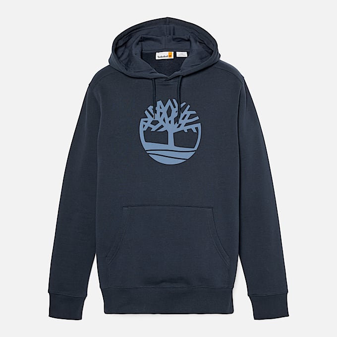 Kennebec River Tree Logo Hoodie fr herr i mrkbl TBL Bl HERO