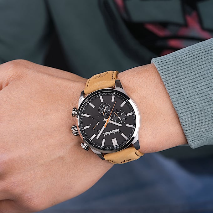 Orologio con Cinturino in Pelle Henniker II da Uomo