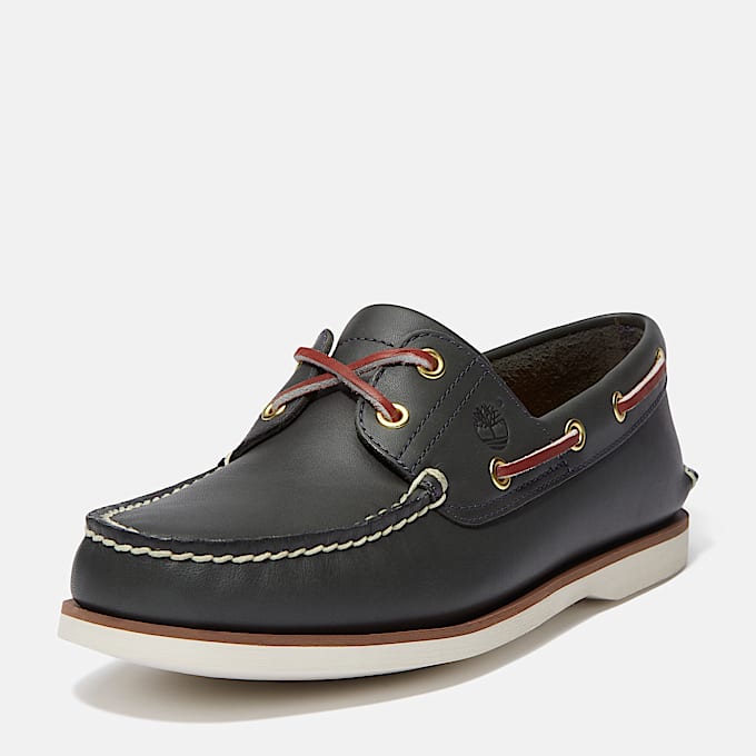 Classic 2-Eye Boat Shoe for Men in Blue