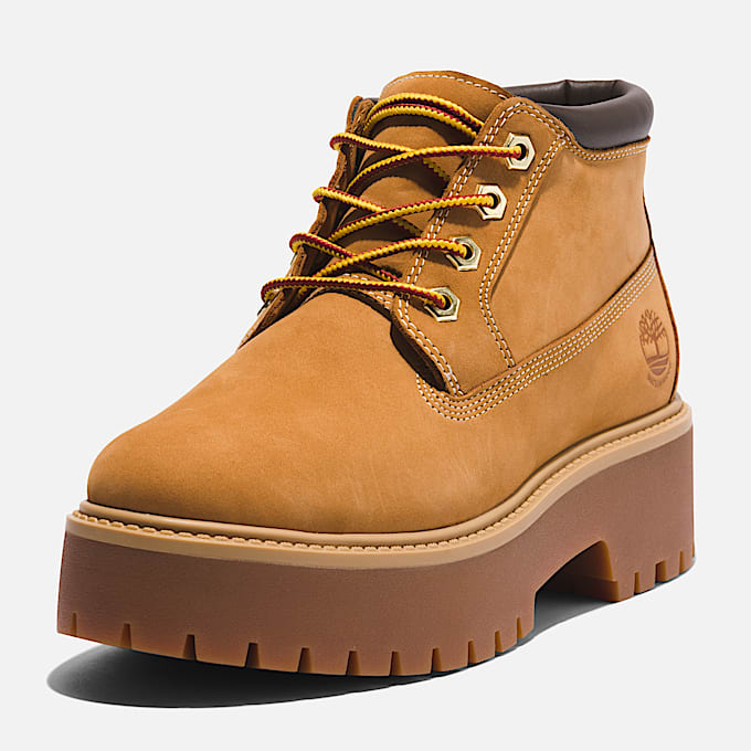 Bota Impermeável Mid Stone Street para Mulher em amarelo