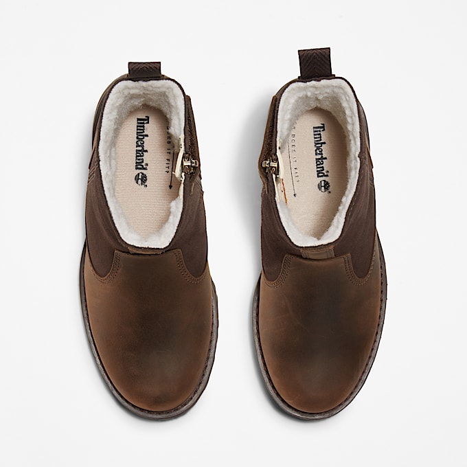 Courma Kid WarmLined Boot for Junior in Dark Brown TBL Brown ALT2