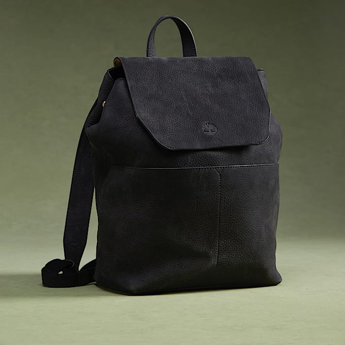 Sac à dos en cuir souple 11 litres en noir - 1