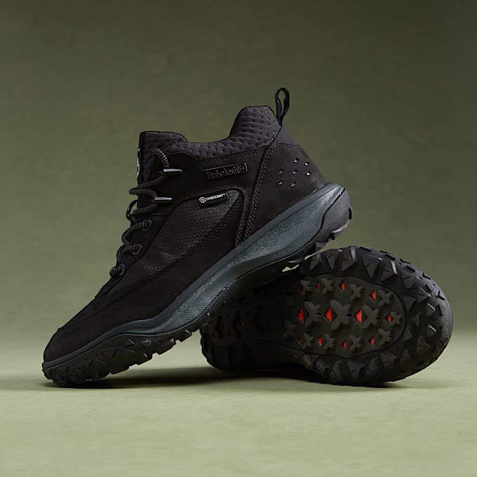 TimberCush Motion 7 Laceup Trainer for Men in Black TBL Black MKTG1