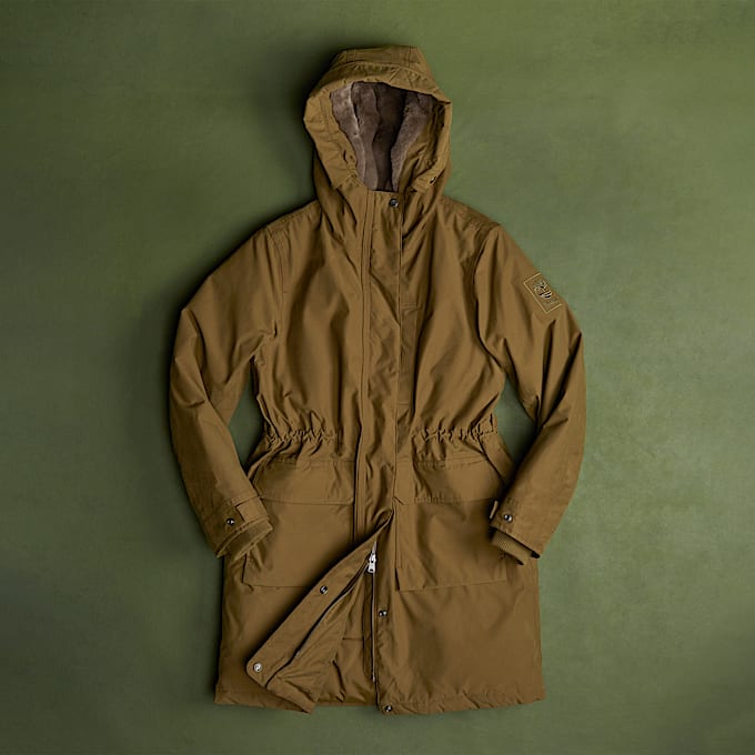 Timberland Waterproof Parka for Women in Dark Green TBL Green MKTG1