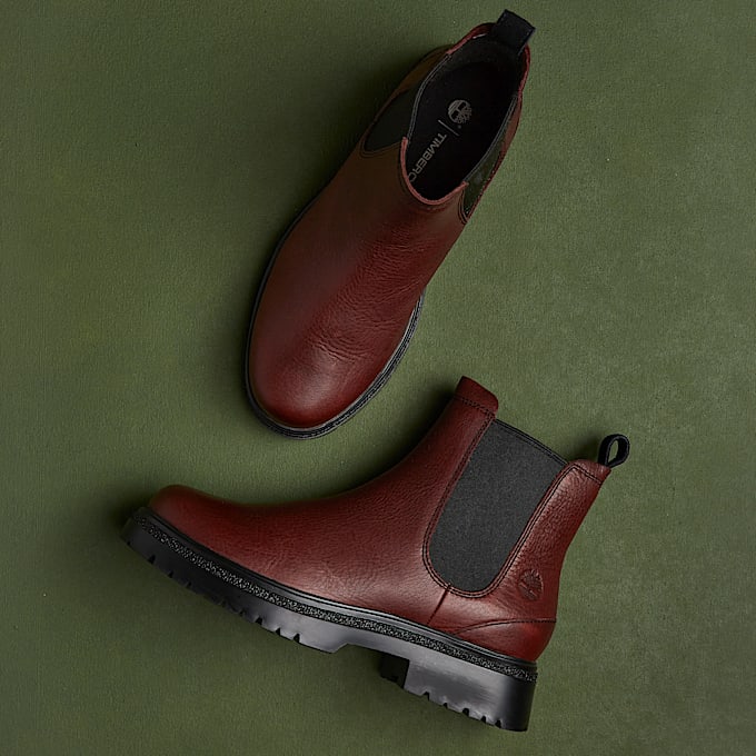 Cambria Valley Chelsea Boot for Women in Dark Red TBL Red MKTG1