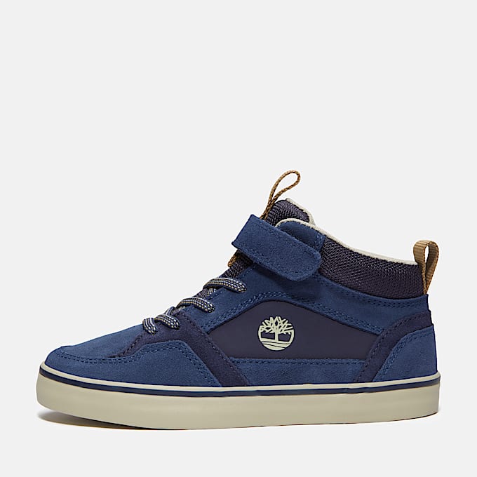 Stone Jump Mid Trainer for Junior in Dark Blue TBL Blue ALT8