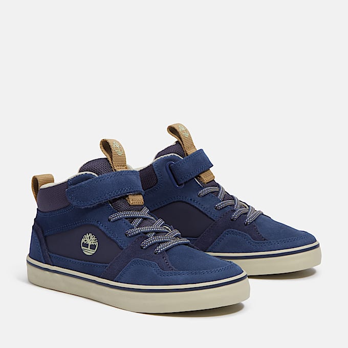 Stone Jump Mid Trainer for Junior in Dark Blue TBL Blue ALT4