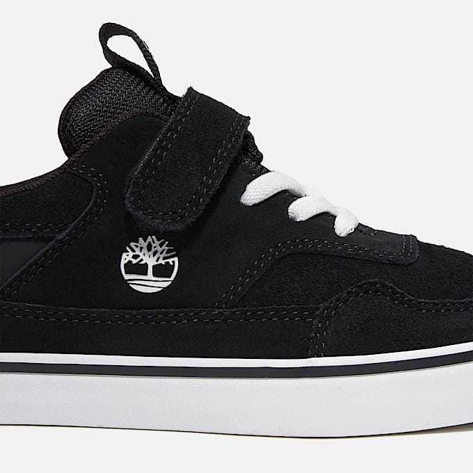 Stone Jump Sneaker mit Klettverschluss für Kinder in Schwarz