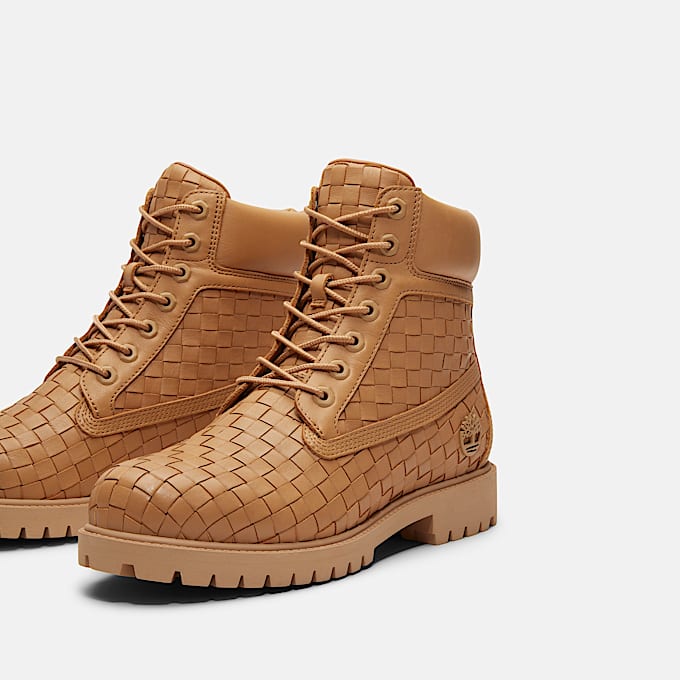 Stivale Timberland® Textured Premium 6-Inch da Uomo in beige