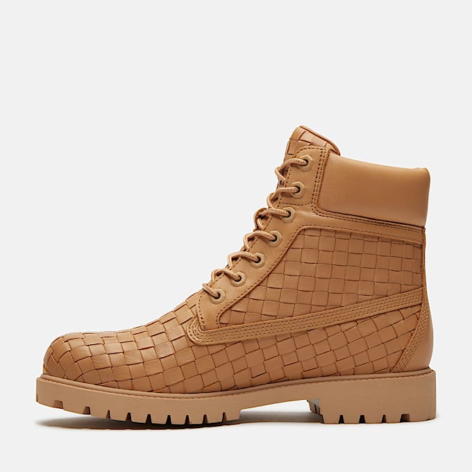 Timberland Textured Premium 6Inch Boot for Men in Beige TBL Beige ALT6