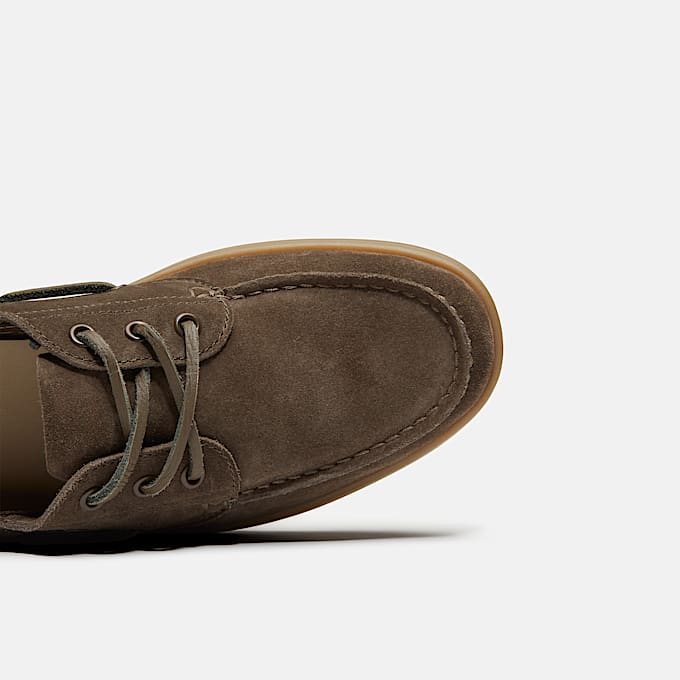 Timberland® Portofino Pier Boat Shoe for Men in Dark Brown/Beige