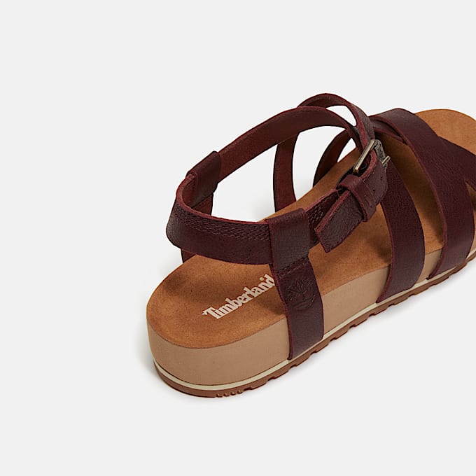 Malibu Waves Backstrap Sandal for Women in Burgundy TBL Burgundy ALT7